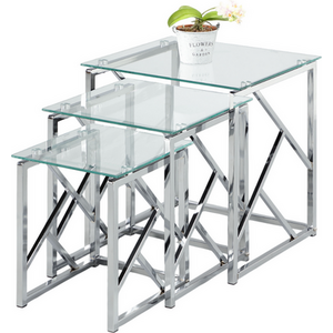 Myla Glass Nest of Tables