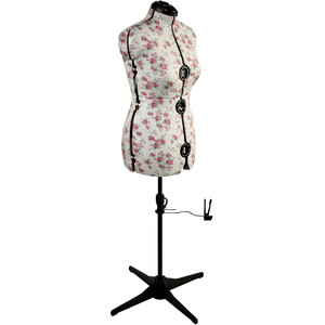 Vintage Floral Adjustable Dressmakers Dummy
