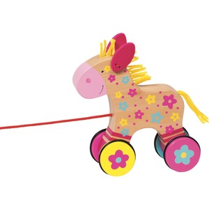 Clahra The Wooden Pull Along Horse