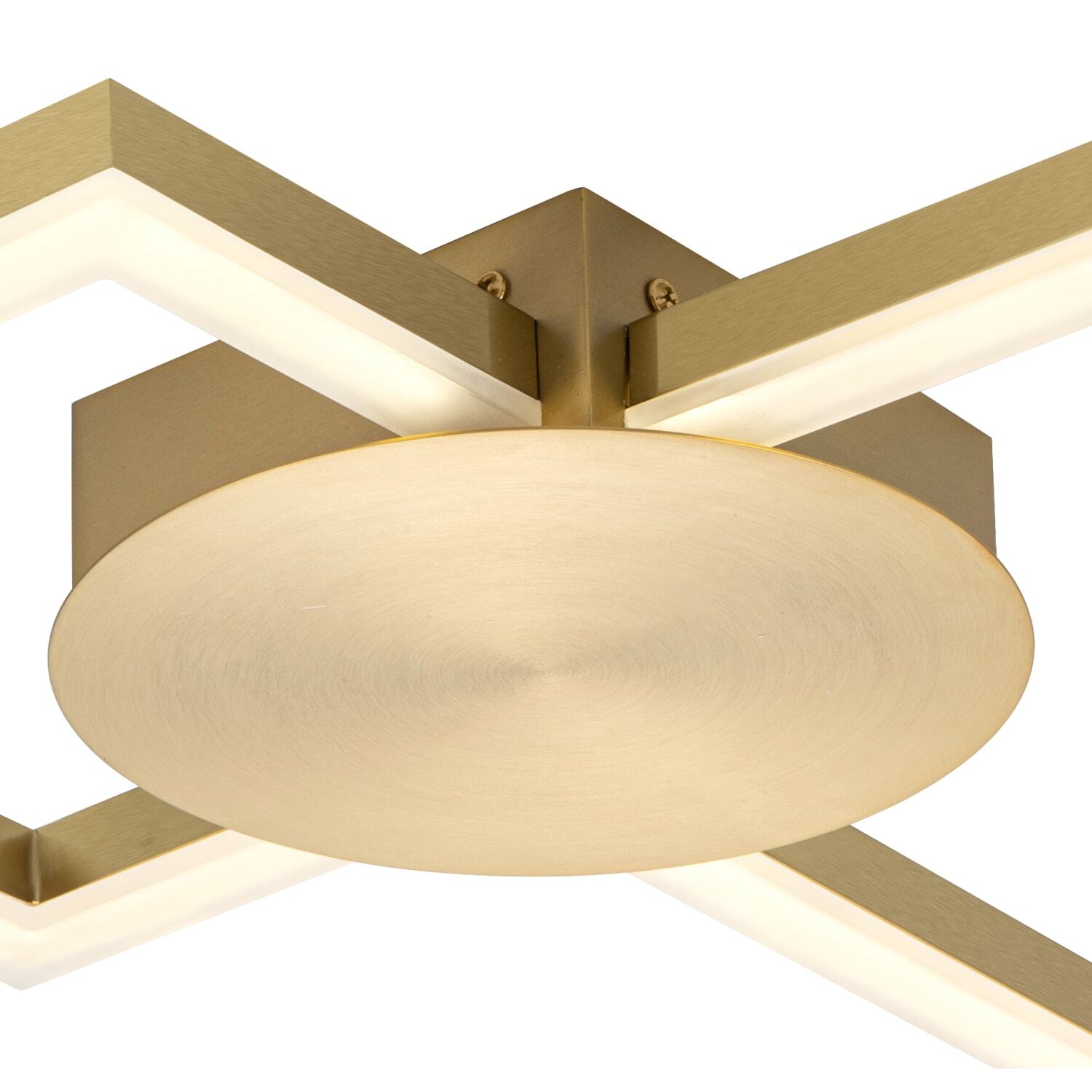 Cosylyte Miles Bathroom Integrated Led Ceiling Light - Brushed Brass