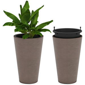 Tall Round Planter Set of 2