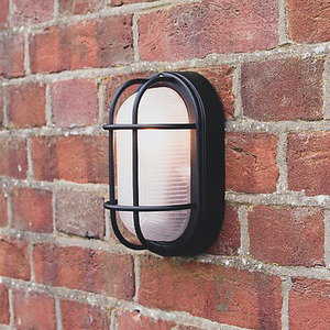 Oval Grille Outdoor Wall Security Light