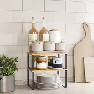 SONGMICS Spice Rack Shelf Organisers Set of 2