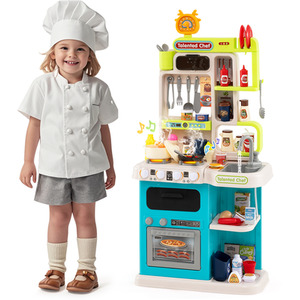 Kids Pretend Play Kitchen with 95 PCS Accessories