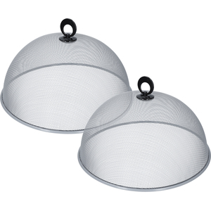 KitchenCraft Metal Mesh Food Cover Set - White