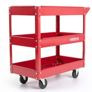Workshop Tool Trolley with 3 Shelves