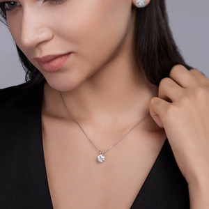 Elegant Moissanite Pendant Necklace