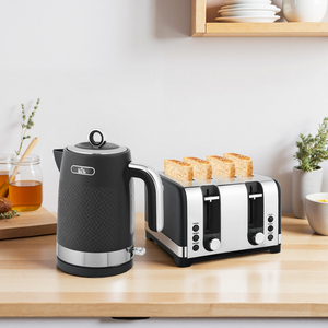 HOMCOM Kettle and Toaster Set, 3000W Rapid Boil 800-288V70BK