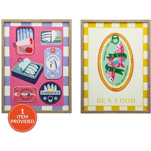 Sardine Tin Graphic Framed Art