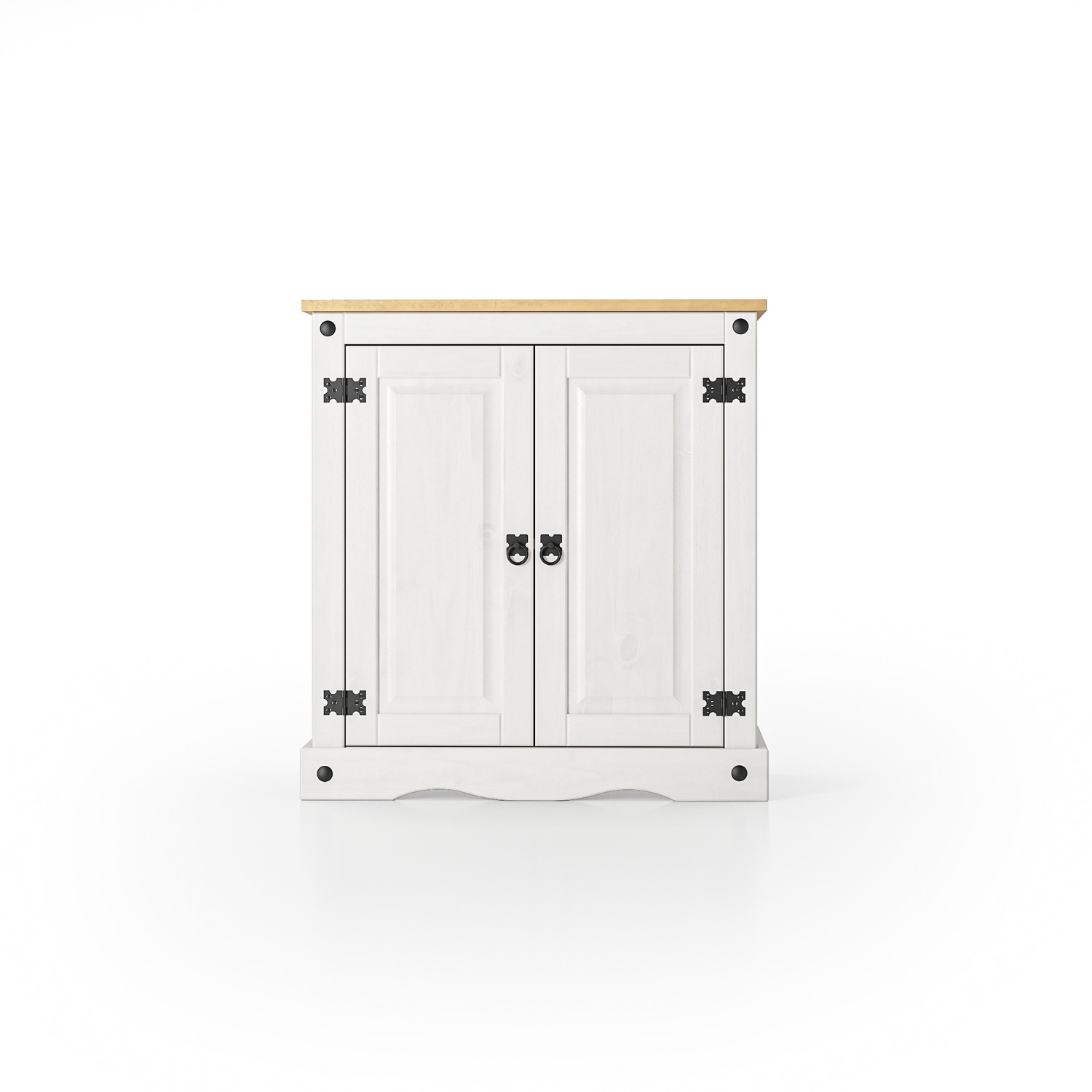 Corona Sideboard White 2 Door Cupboard Solid Mexican Pine - White