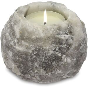 Himalayan Grey Salt Candle Holder for Atmosphere