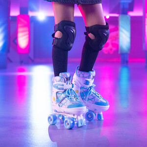 Xootz Semi Soft Bubblegum Skates, Kids Quad Roller Skates