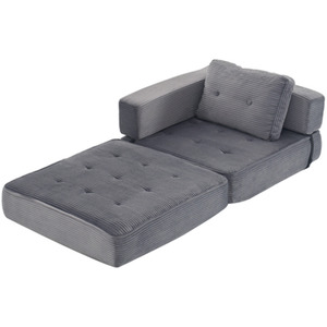 Convertible Fold-Out Sofa Bed with Pillow