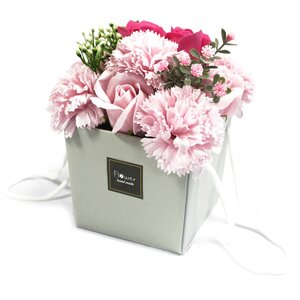 Luxury Rose Carnation Soap Flower Bouquet Gift Decor