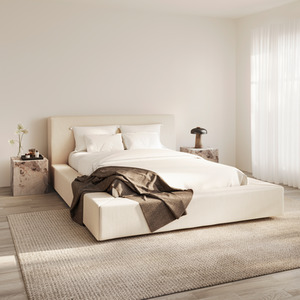 Soho White Clay Double Bed