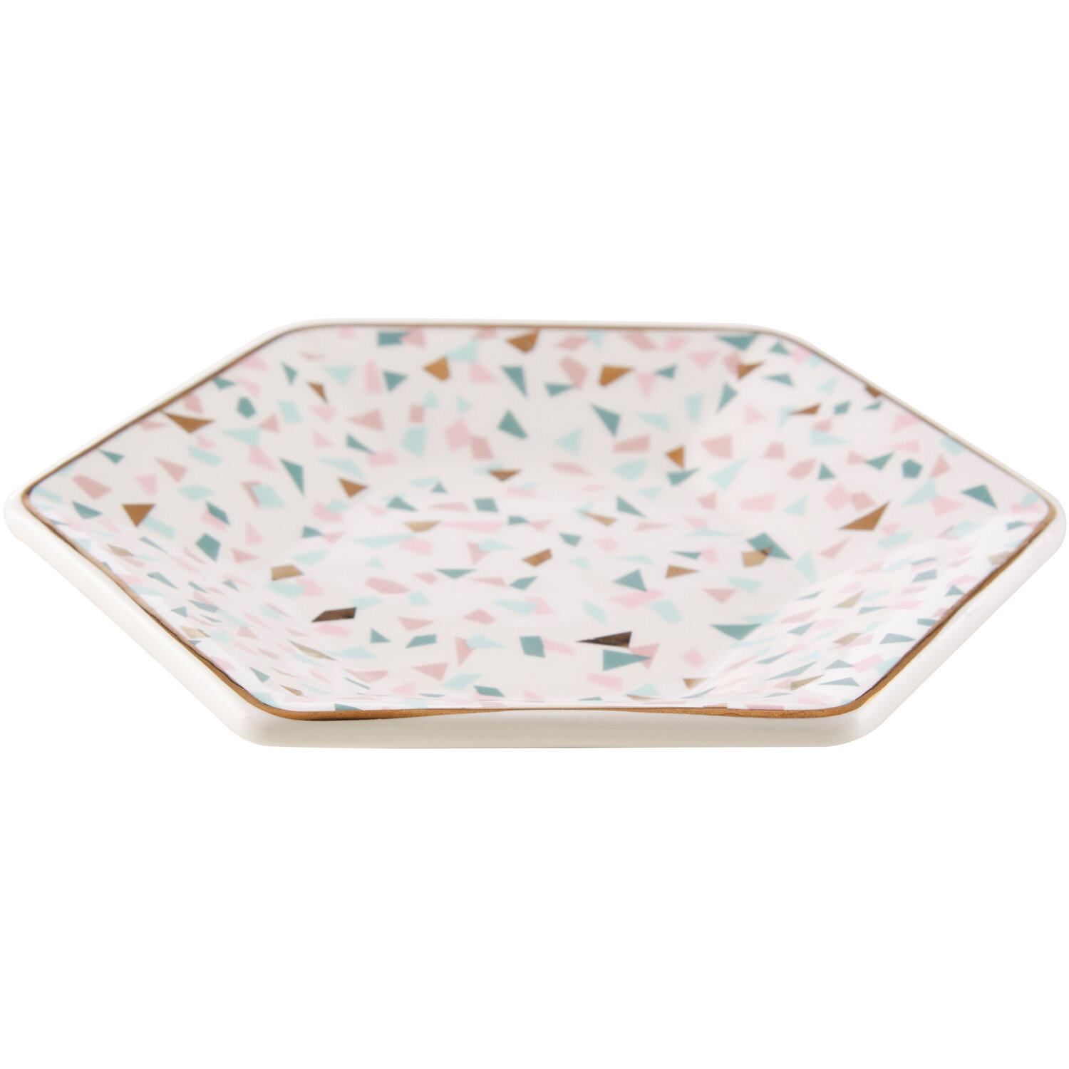 Yuki Terrazzo Pattern Dinner Plate - Multicolour
