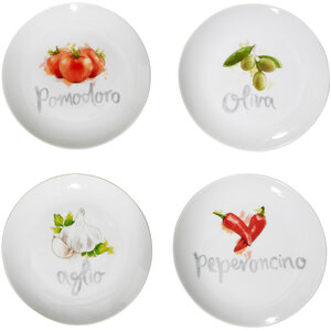 Italia Set Of Four Antipasti Plates