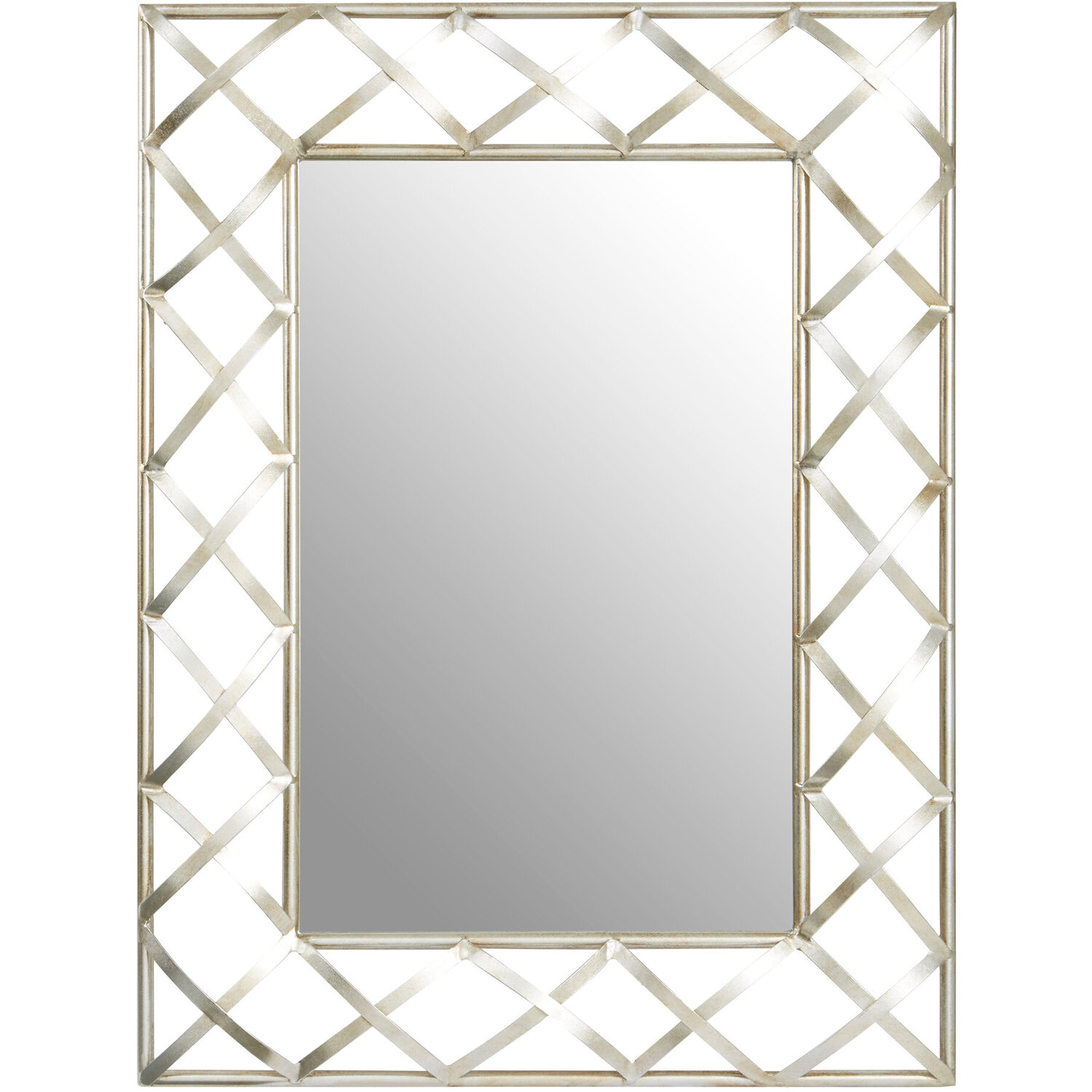 Zariah Large Silver Multi Circle Wall Mirror - Silver