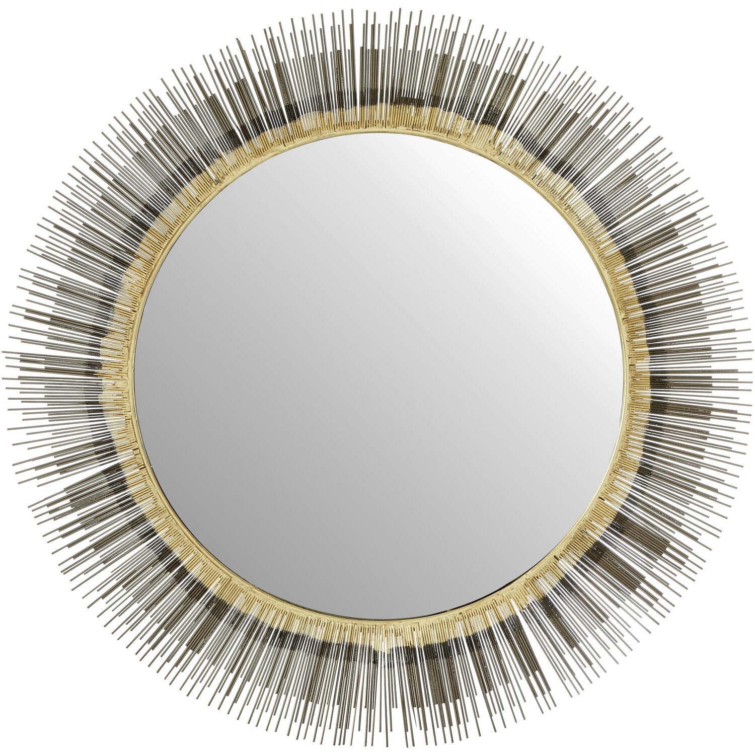 Broschi Antique Brown Rococo Design Wall Mirror - Brown