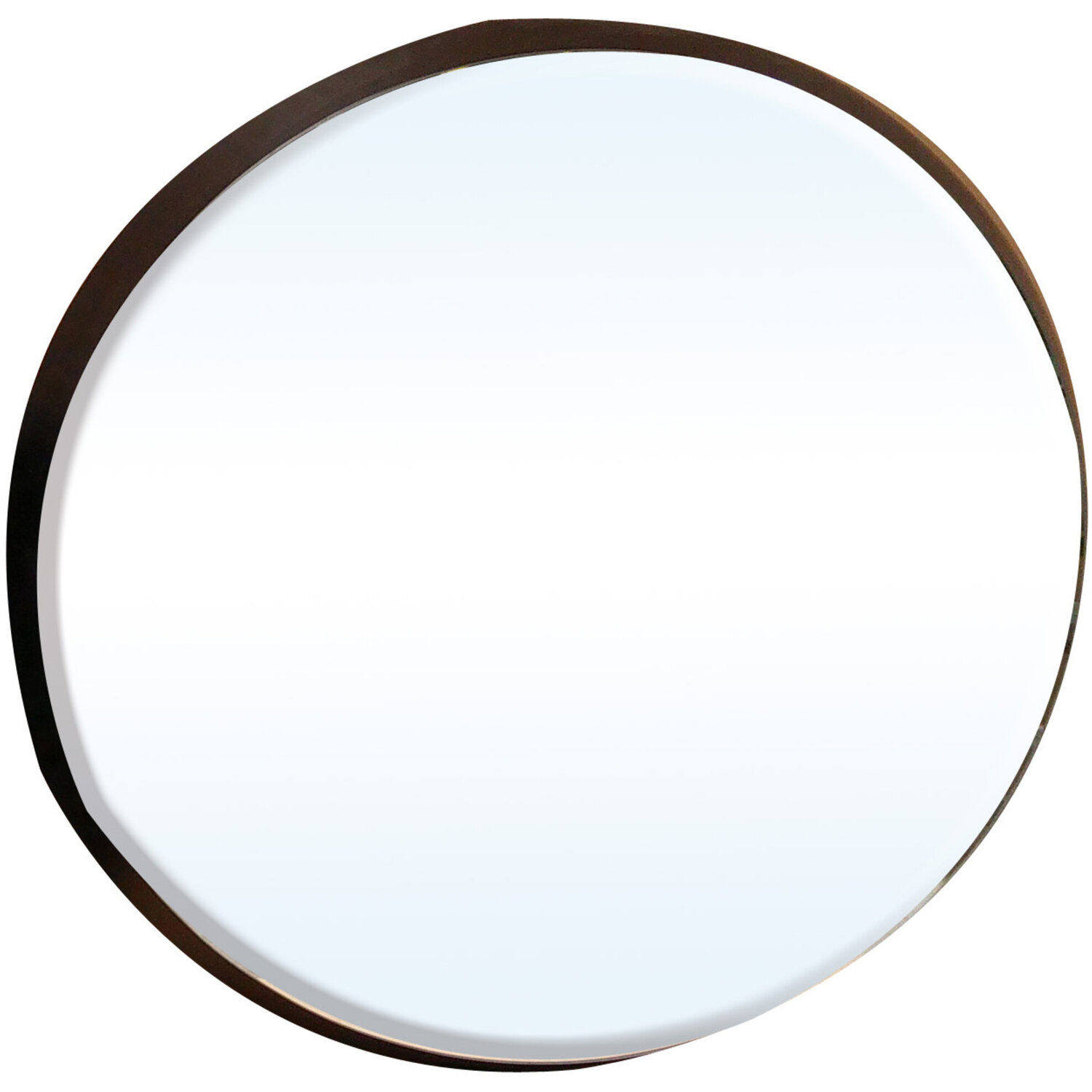 Sana Large Round Wall Mirror - Black