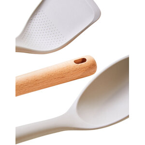 Nova Stone Grey Silicone Head 3 Piece Kitchen Tool Set