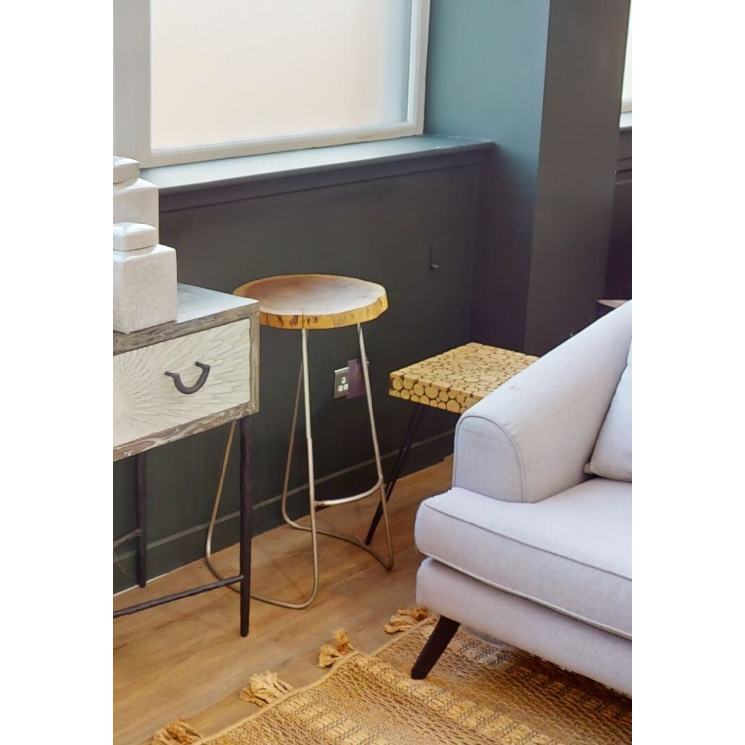Lacuna Square Side Table - Black