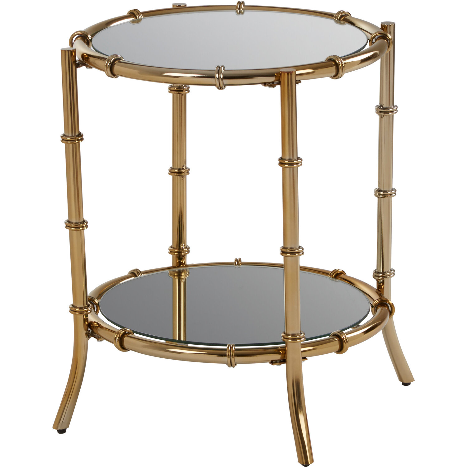 Interiors By Premier Kensington Townhouse Bamboo Design Side Table - Gold