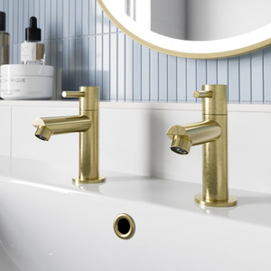 Pair Of Basin Pillar Taps