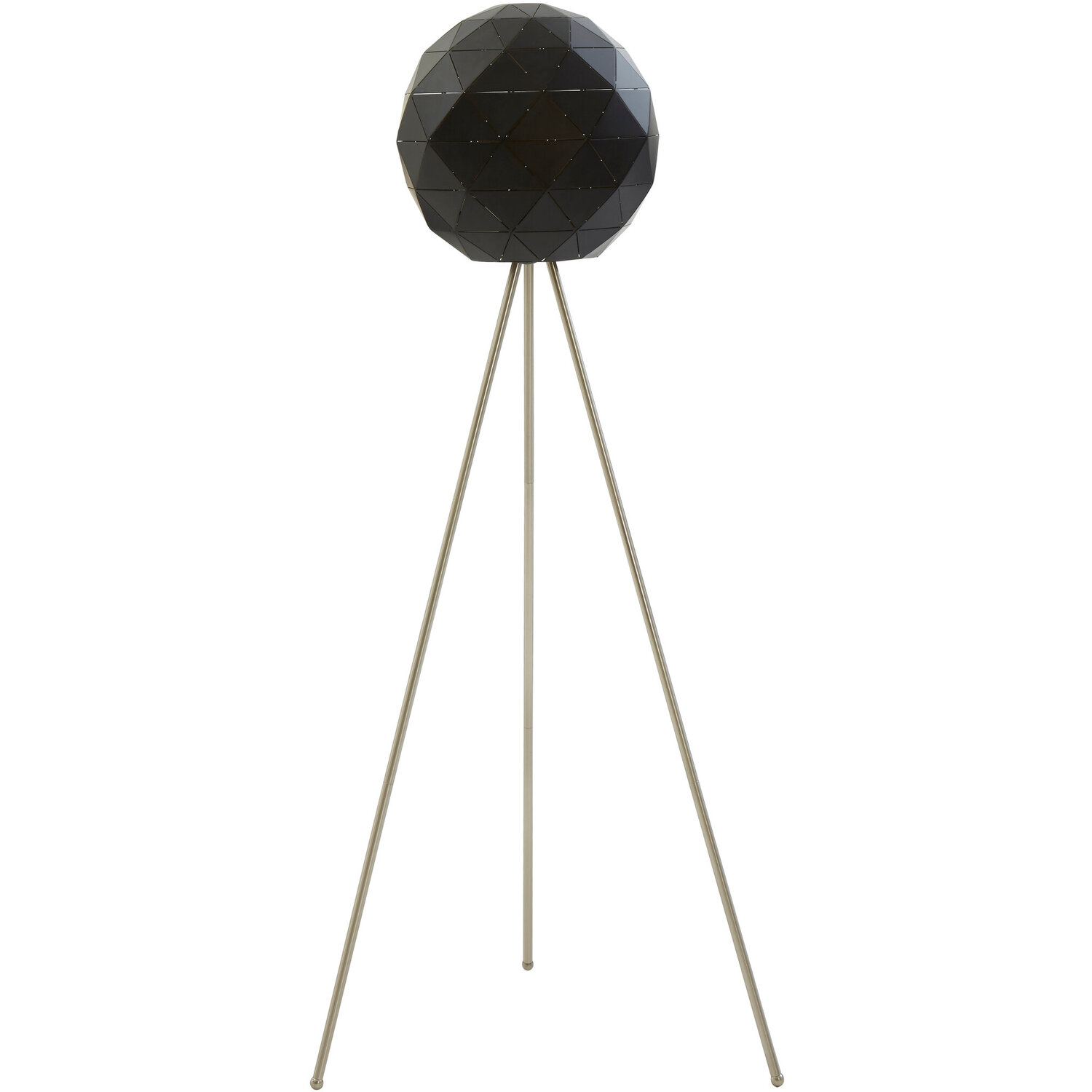 Fifty Five South Mateo Black Finish Floor Lamp - Black