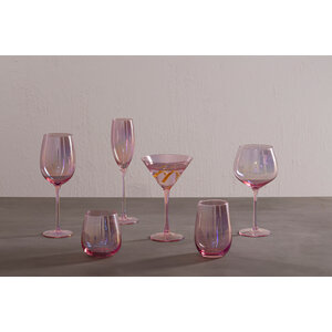 Frosted Deco Set Of 4 Wine Glasses