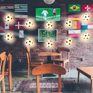 Soccer Football LED String Lights USB Powered Decorative