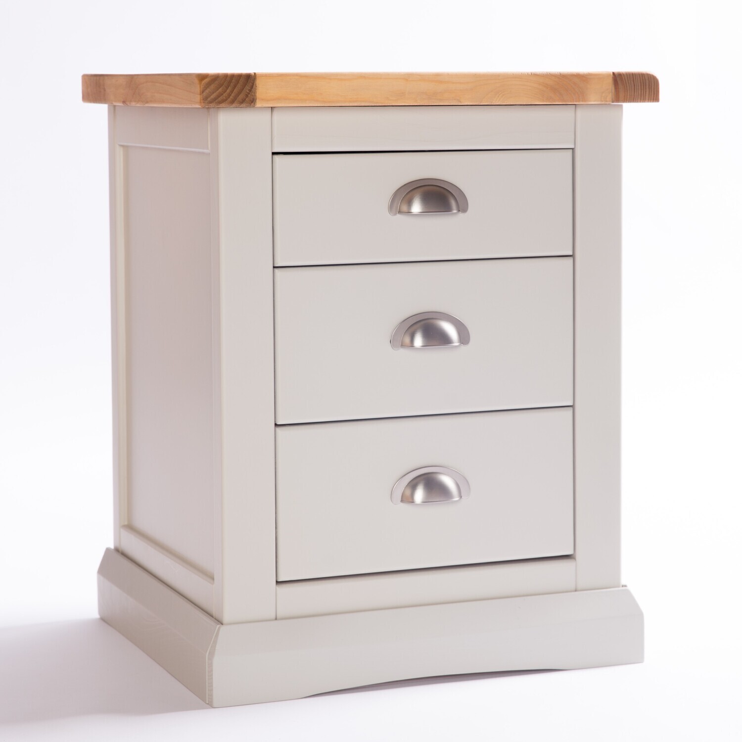 Cabinet Bits Unisex Light Grey Loreo Drawer Bedside Table In Size 3 - Image 3