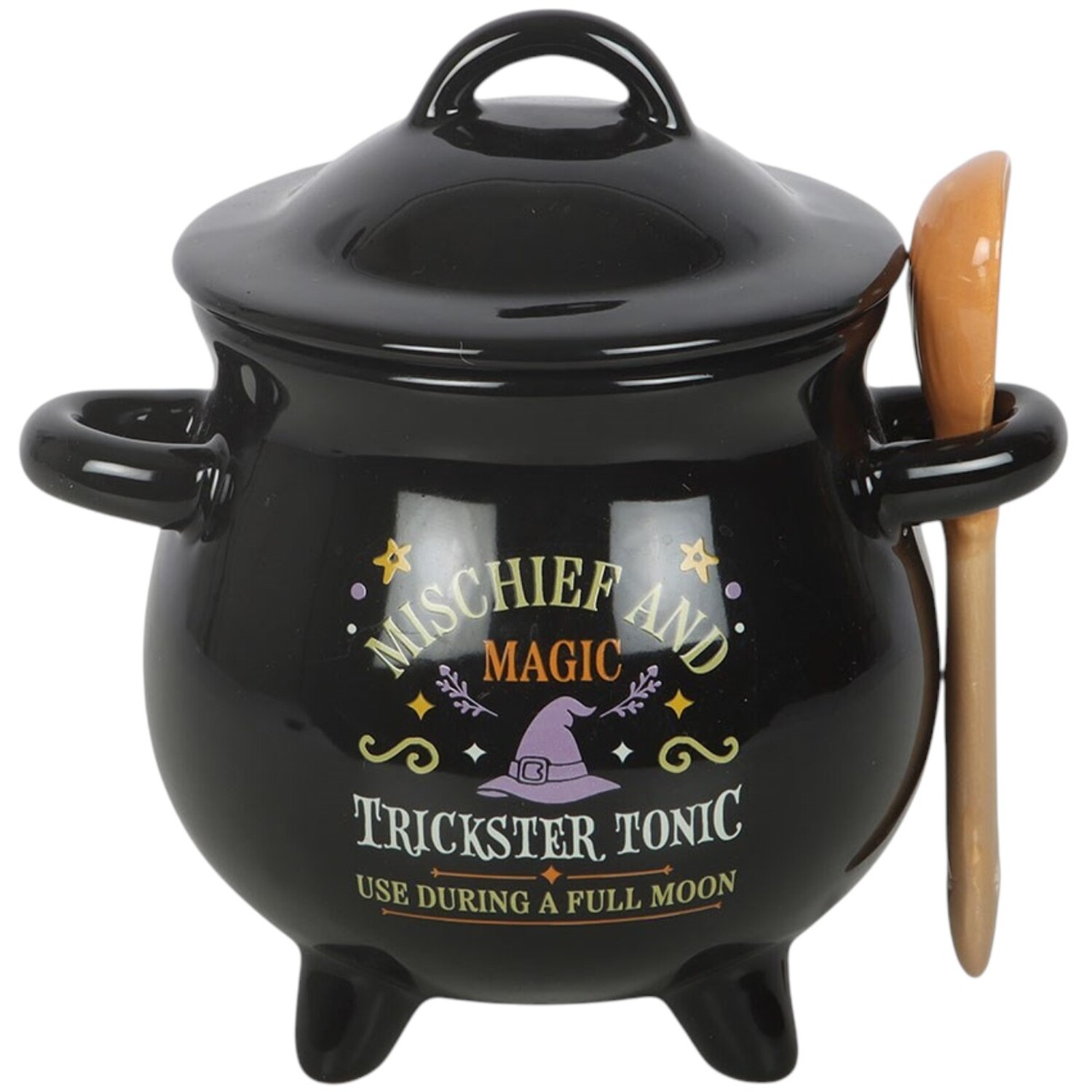 Cauldron Soup Bowl with Spoon