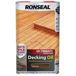 Ronseal Ultimate Protection Decking Oil Dark Oak 5 Litre