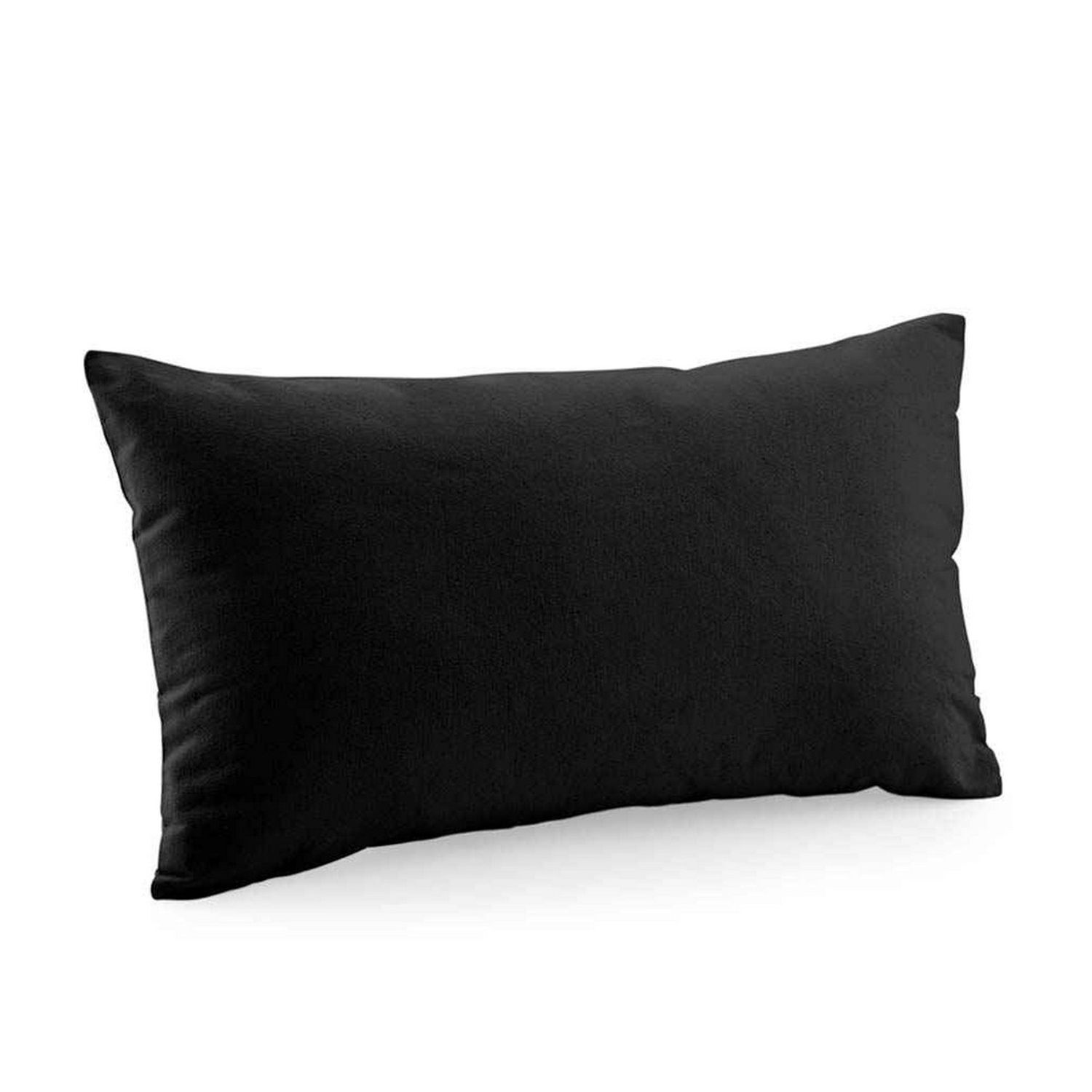 Westford Mill Cotton Canvas Square Cushion Cover - Black