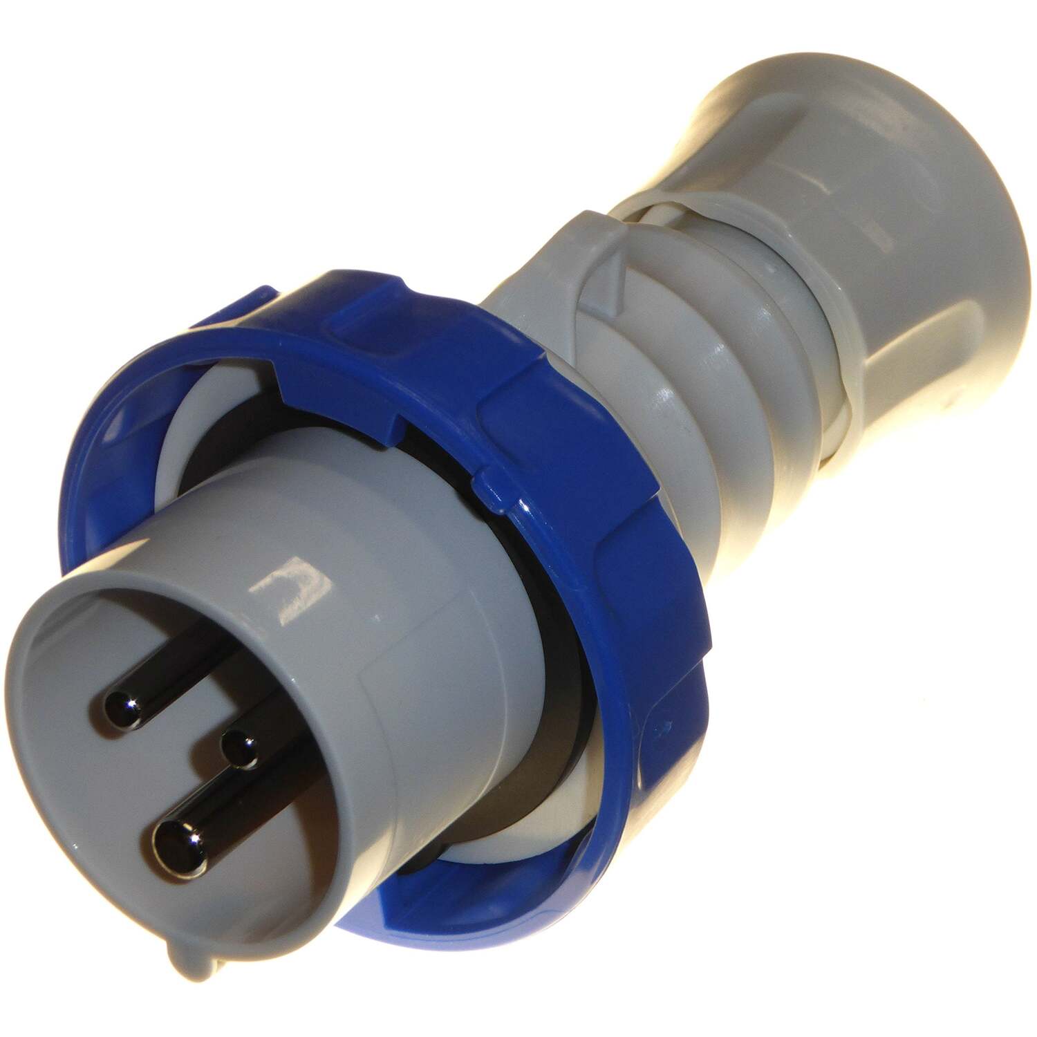 Gewiss GW60026H 16 Amp 3 Pin Industrial Plug IP67 Weatherproof 250 Volt Blue - Image 4
