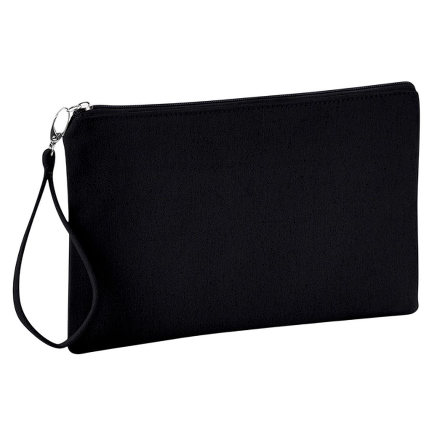 Westford Mill Canvas Wristlet Pouch - Black/Black