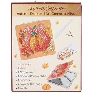 Autumn Diamond Art Compact Mirror Kit