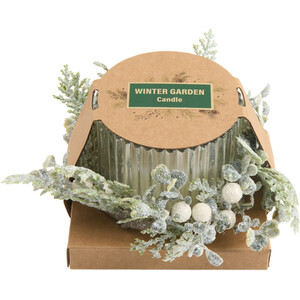 Winter Garden Candle with Floristry