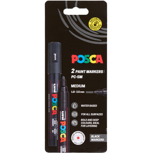 Pack of 2 Posca 5M Medium Paint Markers