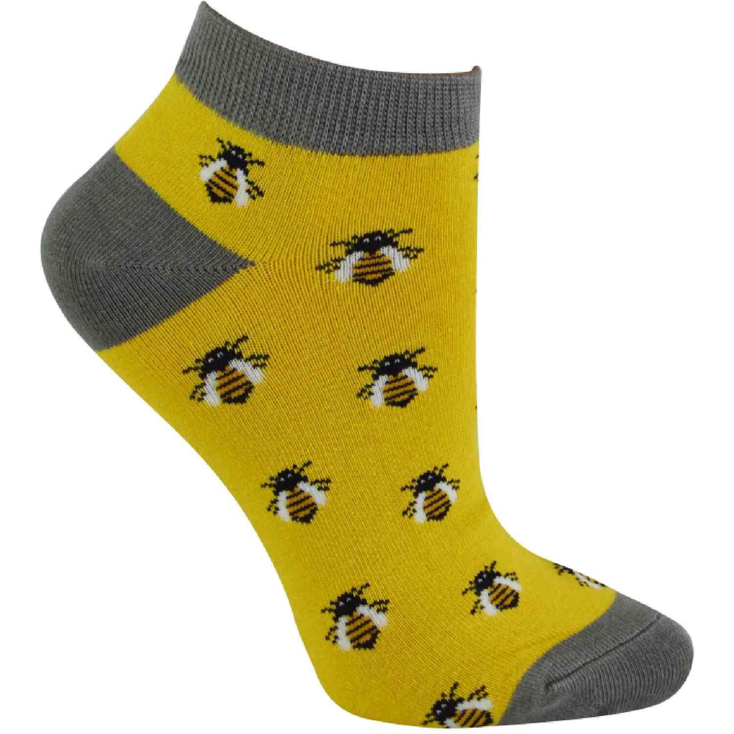 Miss Sparrow Womens Ladies Bamboo Trainer Socks - Image 2