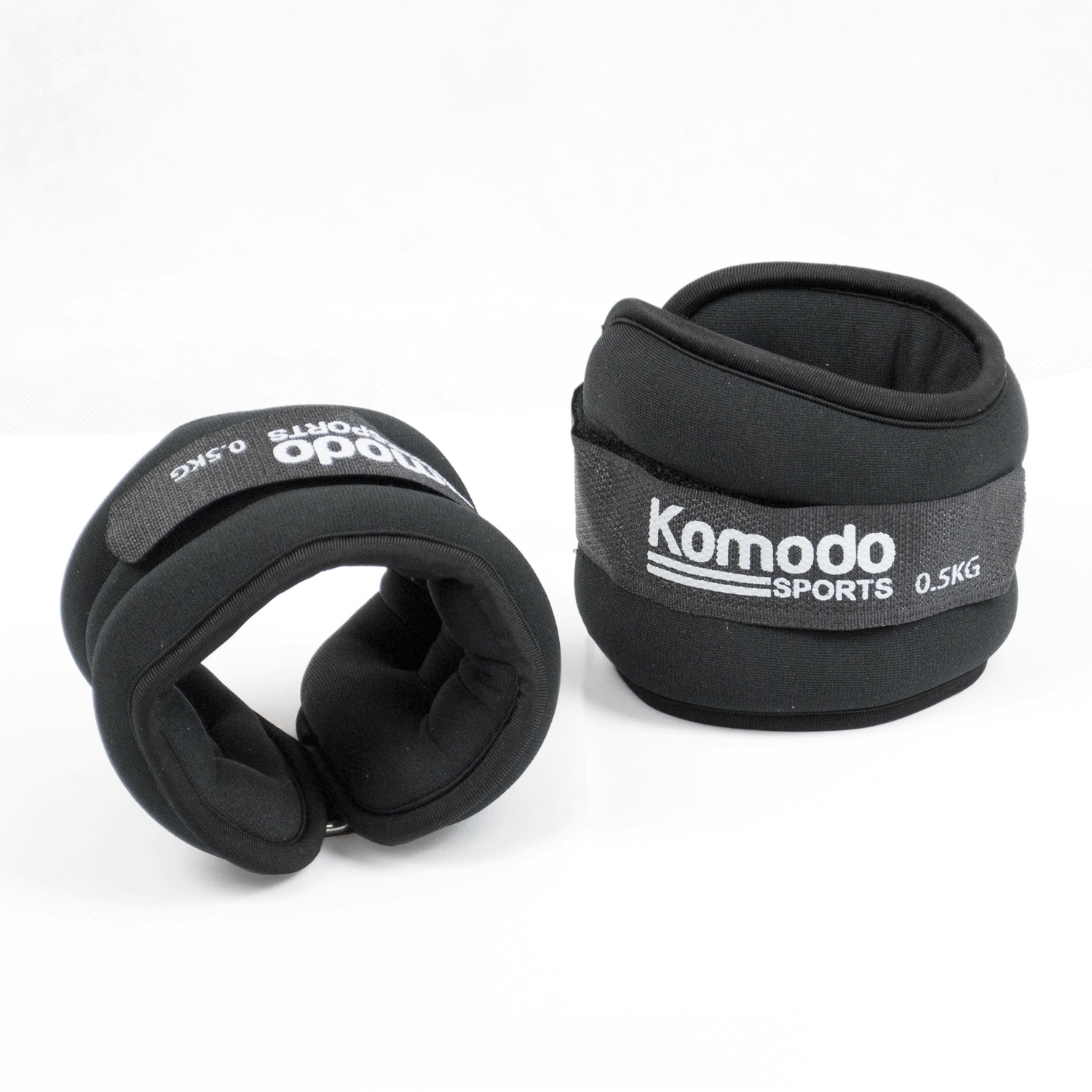 Komodo Black Neoprene Ankle Weights - Black