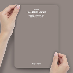 Hemway Interior Paint Sample, Taupe Brown, Peel & Stick Swatch
