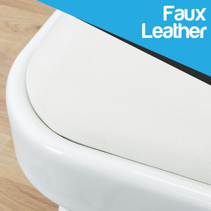 TekBox White Folding Faux Leather Chairs - Set of 4