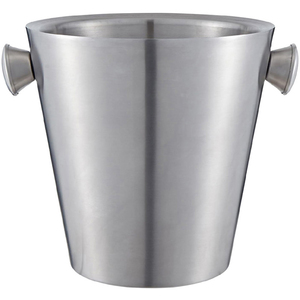 Buckingham 4.8 L Double-Wall Stainless Steel Champagne and Wine Bucket, Matt Silver