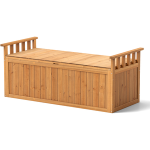 Large Storage Deck Box with Armrests