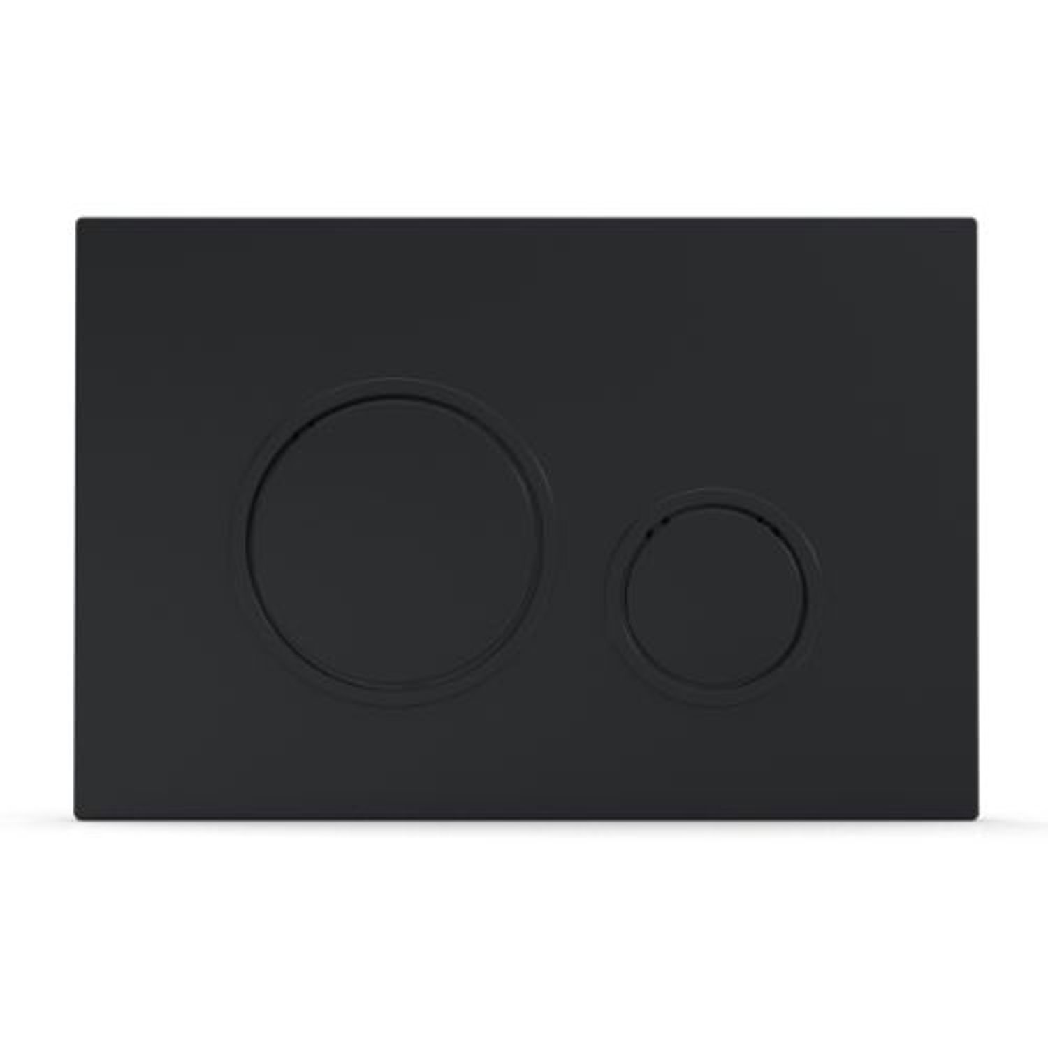 Thomas Dudley Circle Plate - Matte Black - P47-0190-0240 - Ideal For Flushing - Black