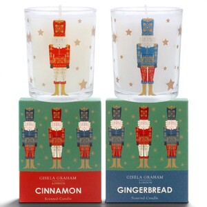 Gingerbread & Cinnamon Nutcracker Christmas Candles