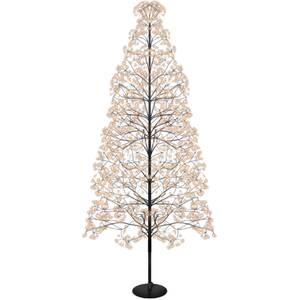 Pegdev Pre Lit Tree 2250 Copper Gold Micro LEDs Black 1.8m
