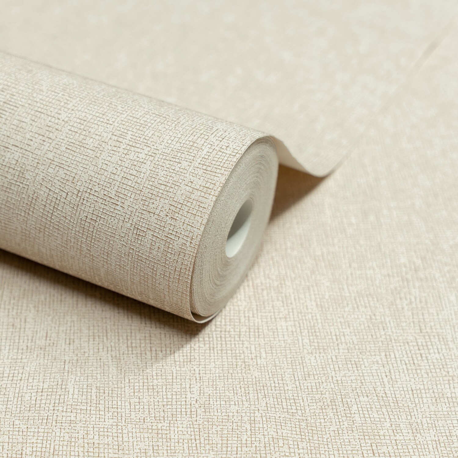 Grandeco Cream Boutique Atogo Semi Plain Woven Effect Luxury Weight Embossed Wallpaper, - Image 2
